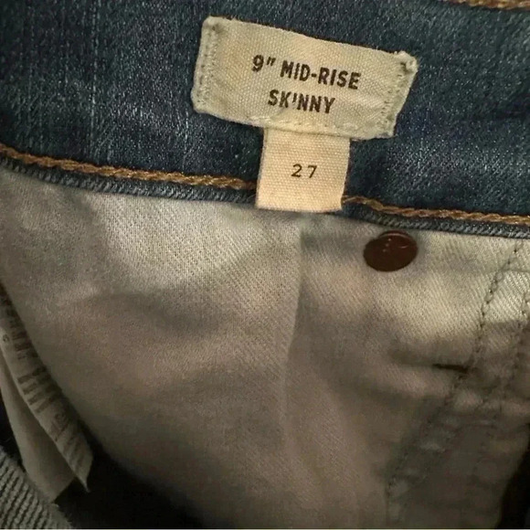 Madewell 9 inch Mid-Rise Skinny Size 27 - Picture 6 of 16